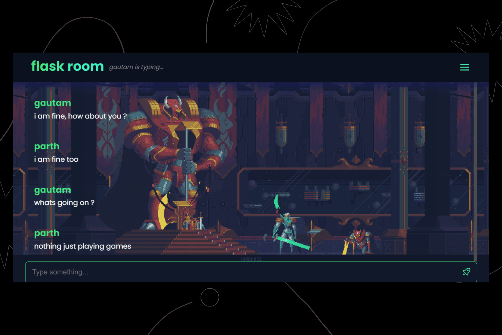 Anonymous chat app Project screenshot