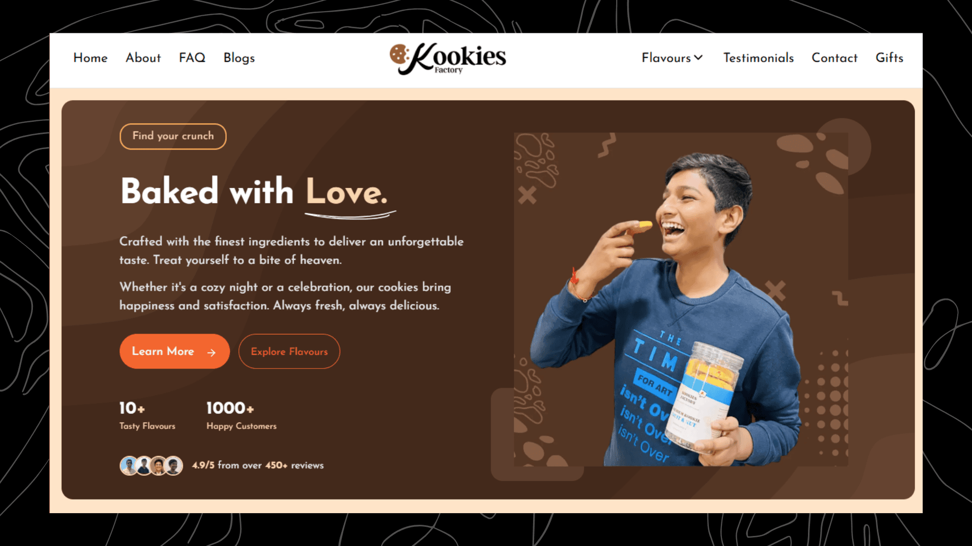 Kookies Factory Project screenshot